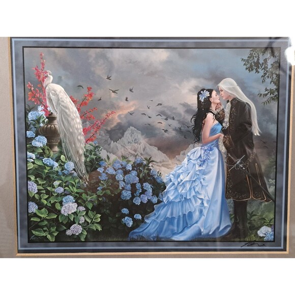 Nene Thomas "Lovers" Signed Framed Print Fantasy Art - Picture 2 of 8